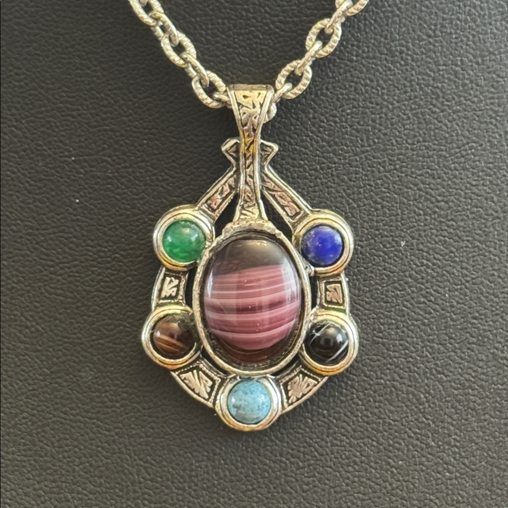 Vintage Miracle Celtic Pewter Necklce